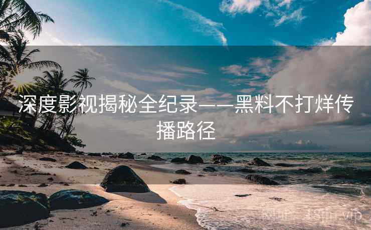 深度影视揭秘全纪录——黑料不打烊传播路径